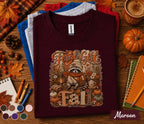 Feral Girl Fall Shirt, Cute Raccoon Autumn Tee, Cozy Woodland Animal Pumpkin Shirt, Rustic Harvest Season Sweatshirt, Funny Fall Lover Gift