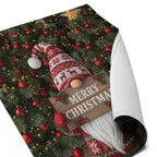 Merry Christmas Garden Flag Sublimation, Christmas Gnome 12x17 Garden Flag, Merry Christmas Gnome Garden Flag, Winter Decoration