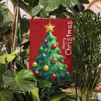 Christmas Garden Flag, Christmas Welcome Flag, Christmas Garden Flag, Outdoor Holiday Decor, Red XMAS Flag Winter, Christmas Decoration