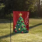 Christmas Garden Flag, Christmas Welcome Flag, Christmas Garden Flag, Outdoor Holiday Decor, Red XMAS Flag Winter, Christmas Decoration