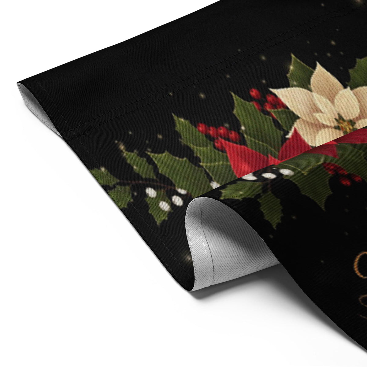 Merry Christmas Poinsettia Garden Flag: Holiday Outdoor Flag, Winter Yard Decor, Garden Flag Winter Decoration, Christmas Garden Flag