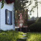 Merry Christmas Garden Flag Sublimation, Christmas Gnome 12x17 Garden Flag, Merry Christmas Gnome Garden Flag, Winter Decoration