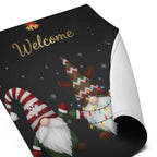 Christmas Gnome Welcome Garden Flag: Outdoor Holiday Yard Decoration, Garden Flag Winter, Winter Decoration, Christmas Garden Flag