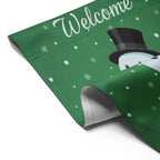 Snowman Christmas Garden Flag, Winter Welcome Yard Flag, Holiday Outdoor Decoration, Festive Xmas Porch Garden Banner, Welcome Flag