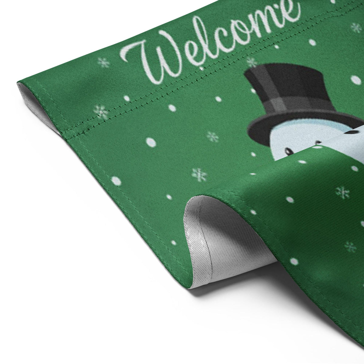 Snowman Christmas Garden Flag, Winter Welcome Yard Flag, Holiday Outdoor Decoration, Festive Xmas Porch Garden Banner, Welcome Flag