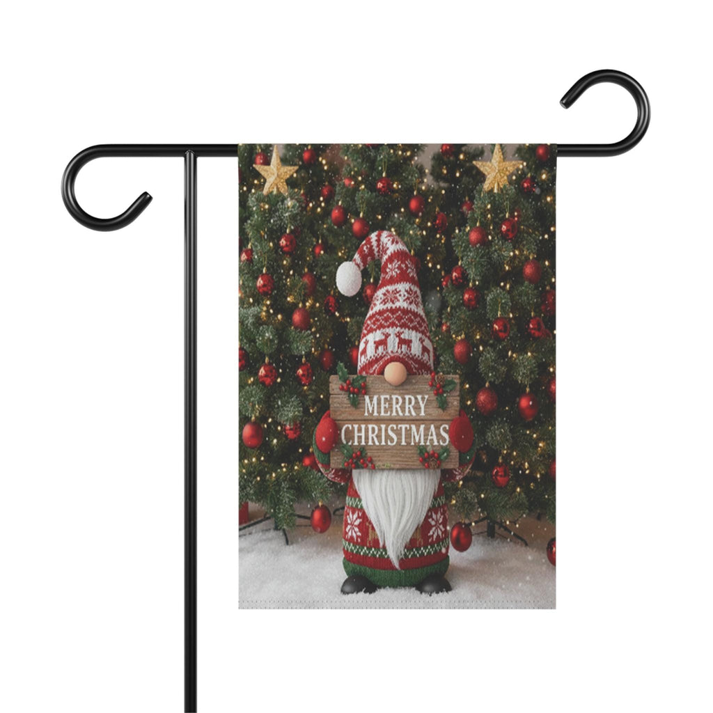Merry Christmas Garden Flag Sublimation, Christmas Gnome 12x17 Garden Flag, Merry Christmas Gnome Garden Flag, Winter Decoration