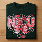 Heart NICU Valentine Shirt, Nursing NICU Valentines Day sweatshirt, Gift Nurses Neonatal intensive care unit Hoodie, Nurse Valentine sweater
