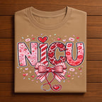 Heart NICU Valentine Shirt, Nursing NICU Valentines Day sweatshirt, Gift Nurses Neonatal intensive care unit Hoodie, Nurse Valentine sweater