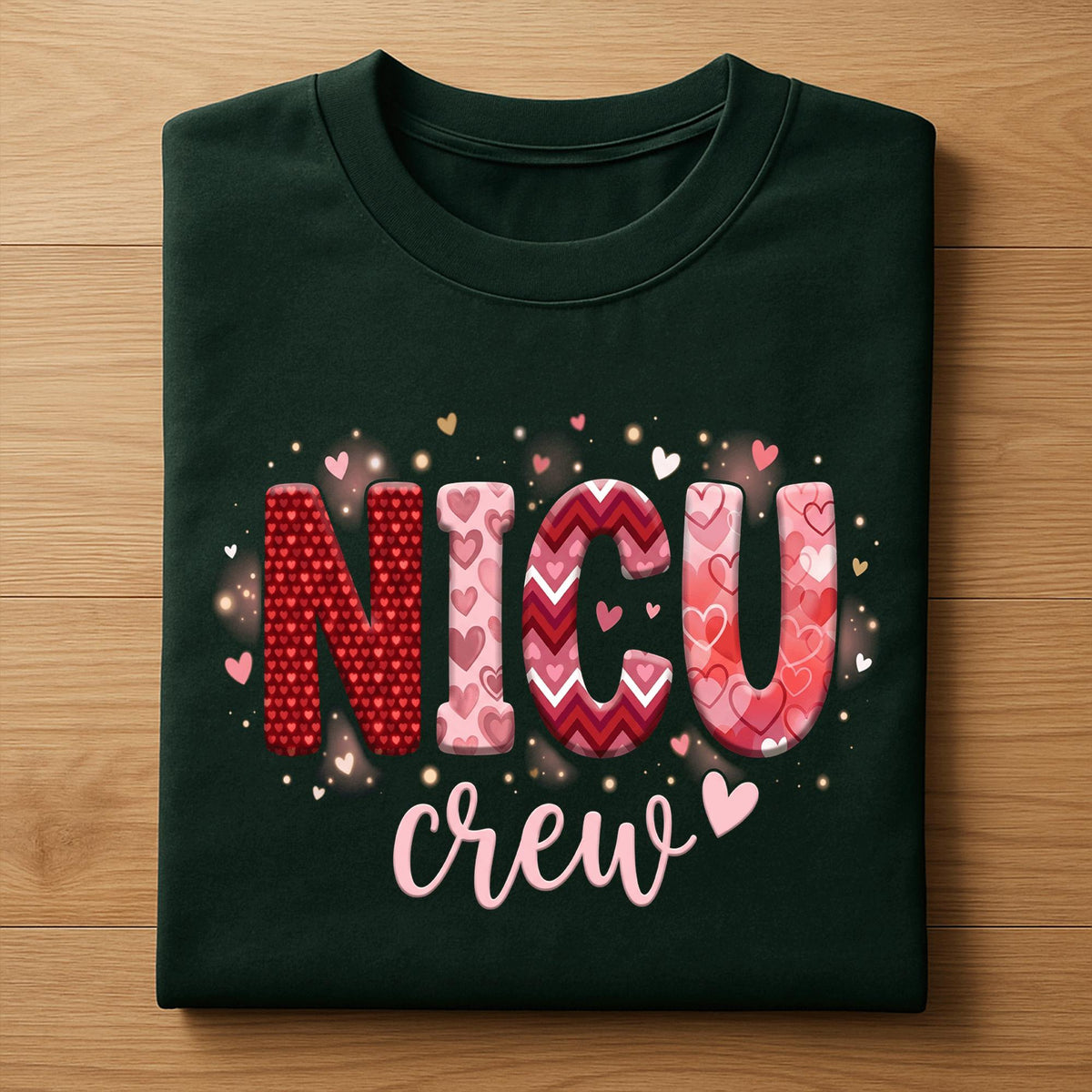 Heart NICU Valentine Shirt, Nursing NICU Valentines Day sweatshirt, Gift Nurses Neonatal intensive care unit Hoodie, Nurse Valentine sweater