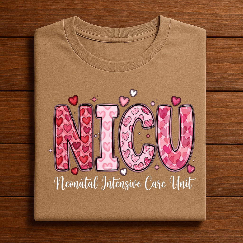 Heart NICU Valentine Shirt, Nursing NICU Valentines Day sweatshirt, Gift Nurses Neonatal intensive care unit Hoodie, Nurse Valentine sweater