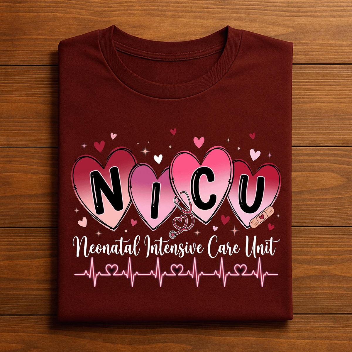Heart NICU Valentine Shirt, Nursing NICU Valentines Day sweatshirt, Gift Nurses Neonatal intensive care unit Hoodie, Nurse Valentine sweater