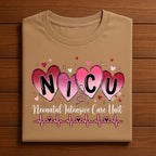 Heart NICU Valentine Shirt, Nursing NICU Valentines Day sweatshirt, Gift Nurses Neonatal intensive care unit Hoodie, Nurse Valentine sweater