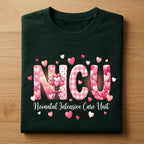 Heart NICU Valentine Shirt, Nursing NICU Valentines Day sweatshirt, Gift Nurses Neonatal intensive care unit Hoodie, Nurse Valentine sweater