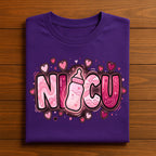 Heart NICU Valentine Shirt, Nursing NICU Valentines Day sweatshirt, Gift Nurses Neonatal intensive care unit Hoodie, Nurse Valentine sweater