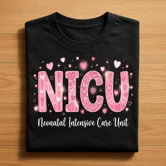 Heart NICU Valentine Shirt, Nursing NICU Valentines Day sweatshirt