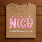 Heart NICU Valentine Shirt, Nursing NICU Valentines Day sweatshirt, Gift Nurses Neonatal intensive care unit Hoodie, Nurse Valentine sweater