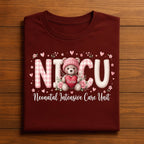 Heart NICU Valentine Shirt, Nursing NICU Valentines Day sweatshirt, Gift Nurses Neonatal intensive care unit Hoodie, Nurse Valentine sweater