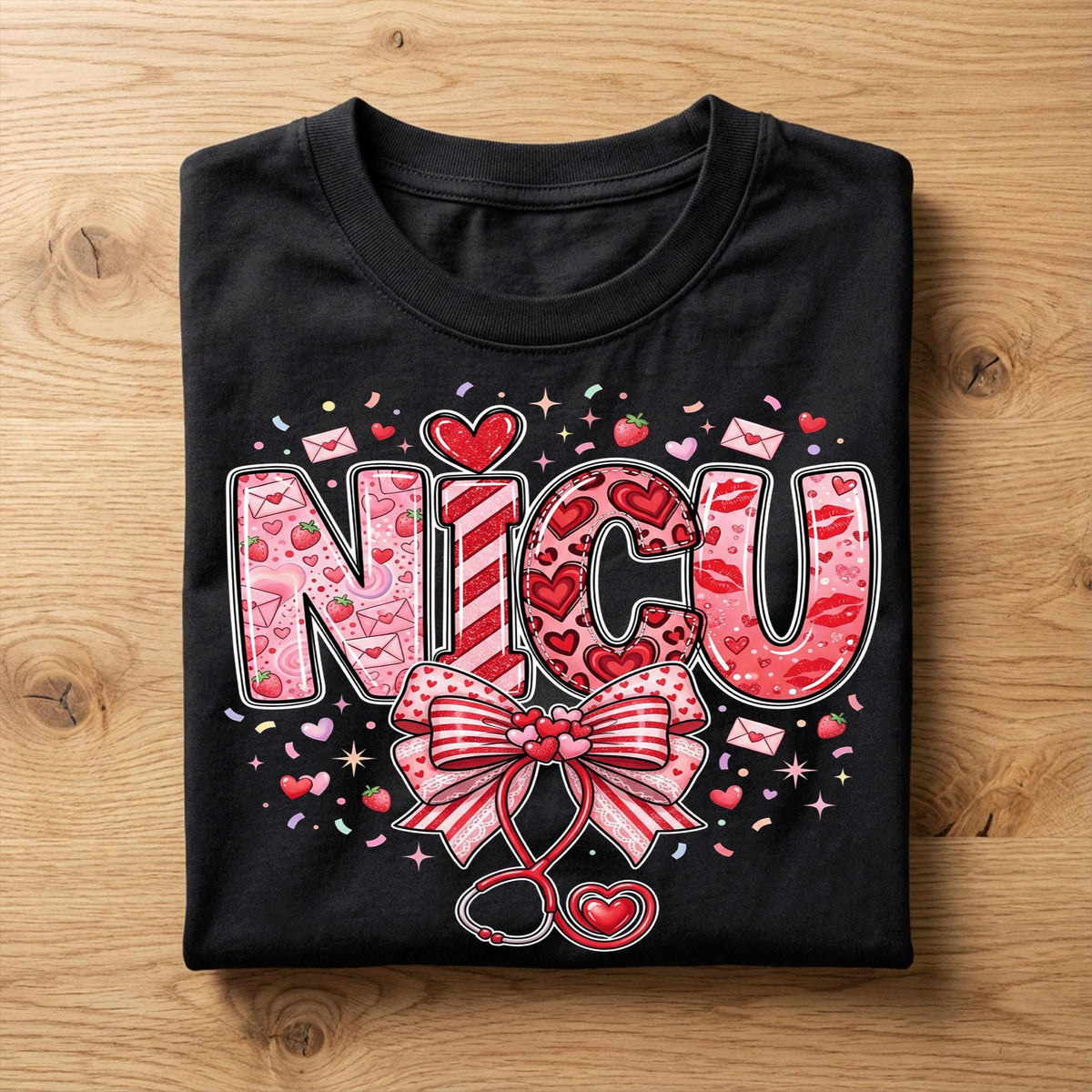 Heart NICU Valentine Shirt, Nursing NICU Valentines Day sweatshirt, Gift Nurses Neonatal intensive care unit Hoodie, Nurse Valentine sweater