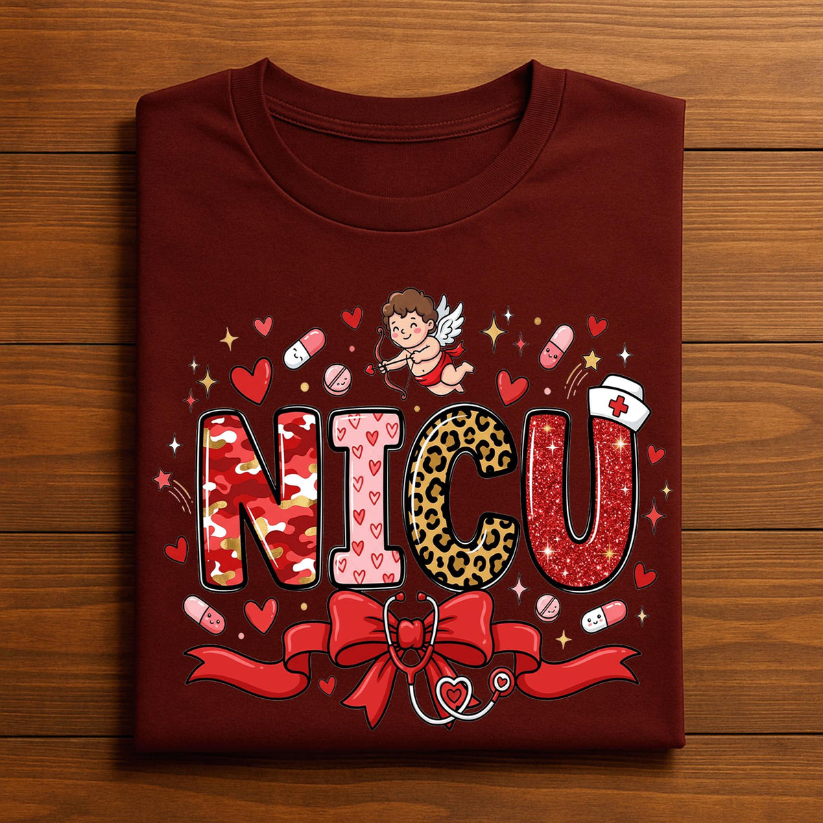 Heart NICU Valentine Shirt, Nursing NICU Valentines Day sweatshirt, Gift Nurses Neonatal intensive care unit Hoodie, Nurse Valentine sweater