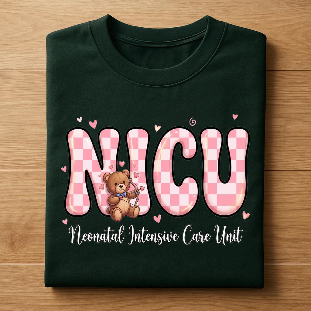 Heart NICU Valentine Shirt, Nursing NICU Valentines Day sweatshirt, Gift Nurses Neonatal intensive care unit Hoodie, Nurse Valentine sweater