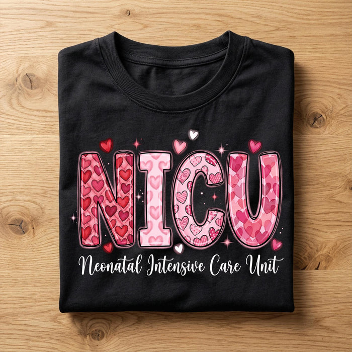 Heart NICU Valentine Shirt, Nursing NICU Valentines Day sweatshirt