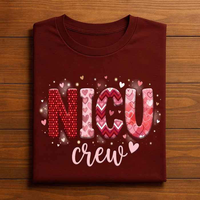 Heart NICU Valentine Shirt, Nursing NICU Valentines Day sweatshirt