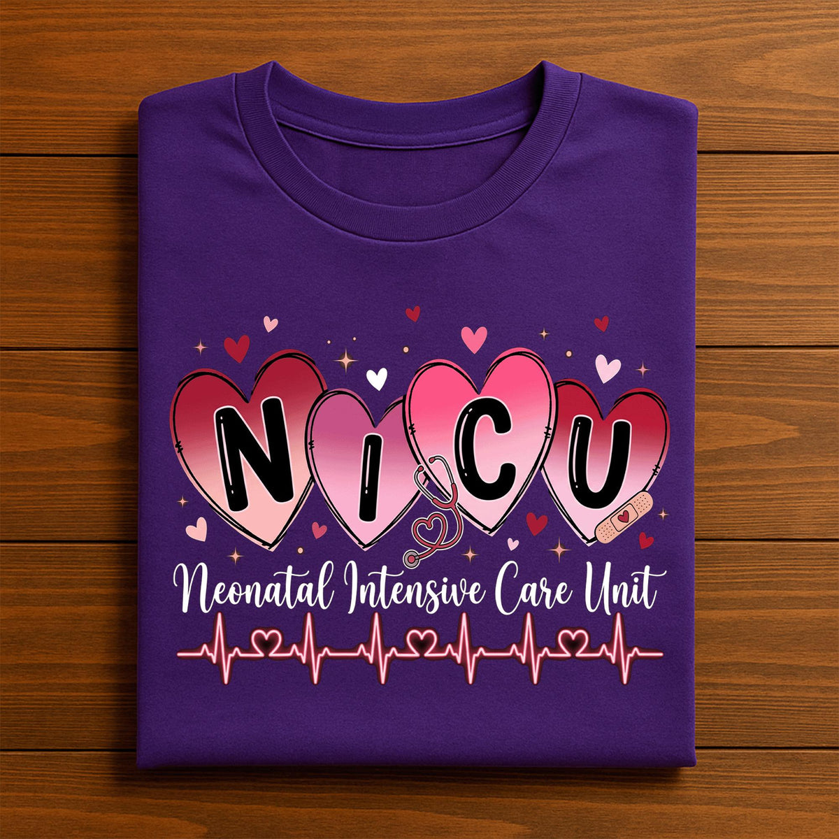 Heart NICU Valentine Shirt, Nursing NICU Valentines Day sweatshirt, Gift Nurses Neonatal intensive care unit Hoodie, Nurse Valentine sweater