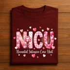 Heart NICU Valentine Shirt, Nursing NICU Valentines Day sweatshirt, Gift Nurses Neonatal intensive care unit Hoodie, Nurse Valentine sweater