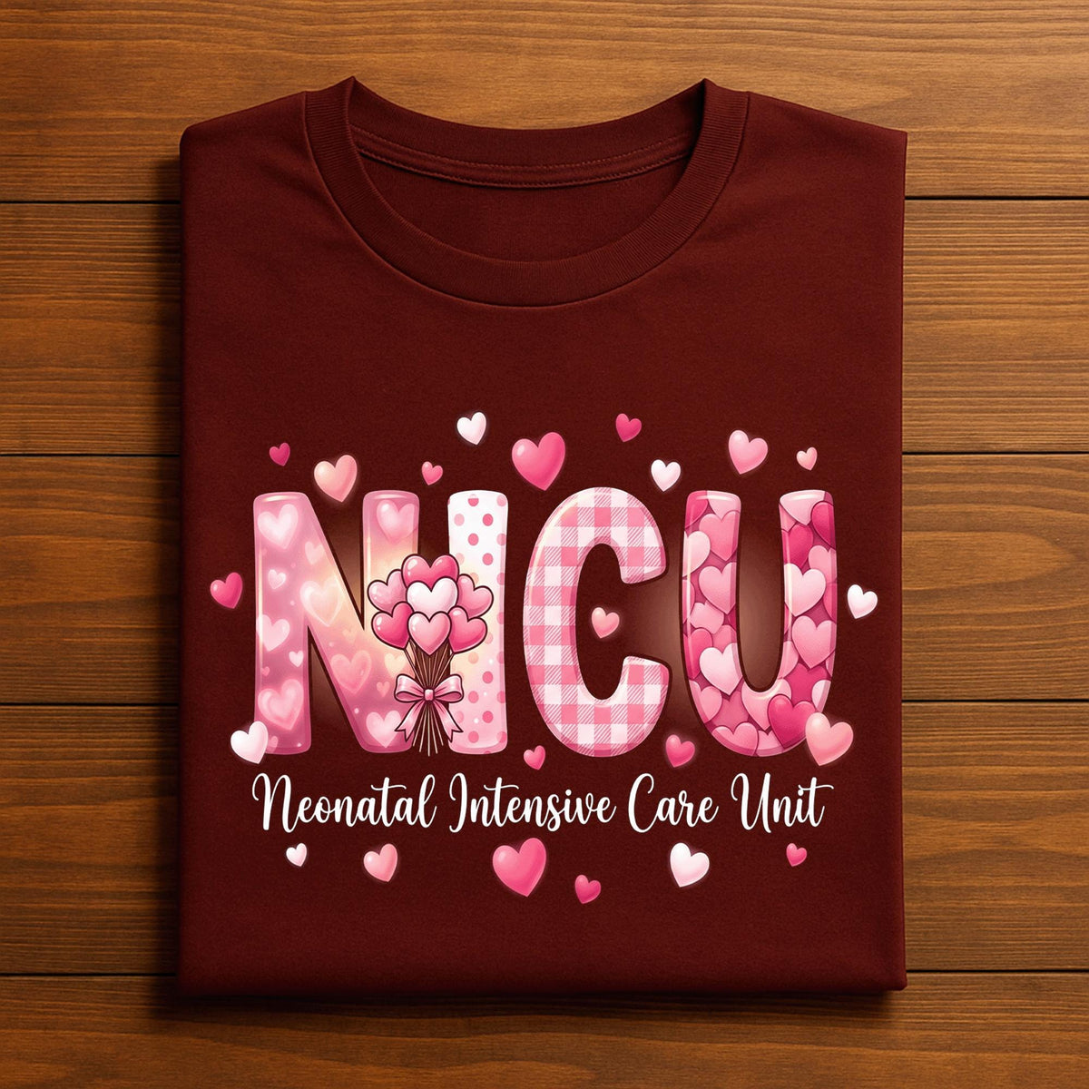Heart NICU Valentine Shirt, Nursing NICU Valentines Day sweatshirt, Gift Nurses Neonatal intensive care unit Hoodie, Nurse Valentine sweater