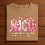 Heart NICU Valentine Shirt, Nursing NICU Valentines Day sweatshirt, Gift Nurses Neonatal intensive care unit Hoodie, Nurse Valentine sweater