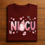 Heart NICU Valentine Shirt, Nursing NICU Valentines Day sweatshirt, Gift Nurses Neonatal intensive care unit Hoodie, Nurse Valentine sweater