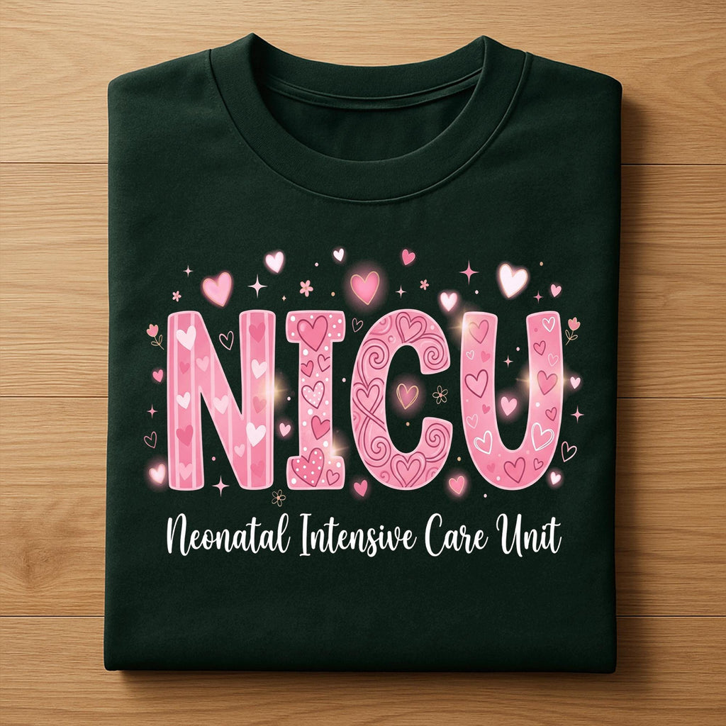 Heart NICU Valentine Shirt, Nursing NICU Valentines Day sweatshirt, Gift Nurses Neonatal intensive care unit Hoodie, Nurse Valentine sweater