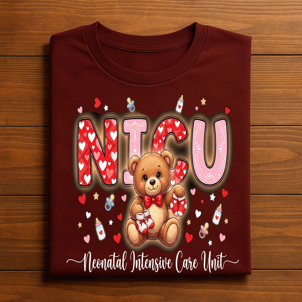 Heart NICU Valentine Shirt, Nursing NICU Valentines Day sweatshirt, Gift Nurses Neonatal intensive care unit Hoodie, Nurse Valentine sweater