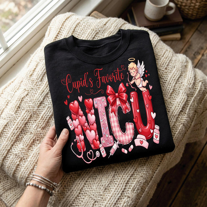 Heart NICU Valentine Shirt, Nursing NICU Valentines Day sweatshirt