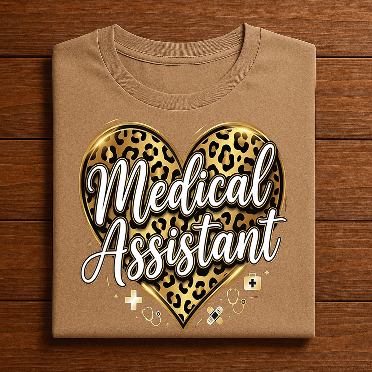 Gift Medical Assistant Shirt Leopard Heart | Trendy Healthcare Worker Tee Hoodie, Valentine Medical Assistant sweatshirt, Nurse Valentines