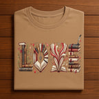 LOVE Book Shirt, Reading Valentine Tee, Romantic Book Lover Hoodie Reader Gift, Teacher Valentines Day Sweatshirt, Literature Shirt