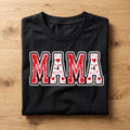 Mama Valentine Shirt | Fuzzy Heart Letter Mom Tee, Gift Mama Valentines Day Sweatshirt