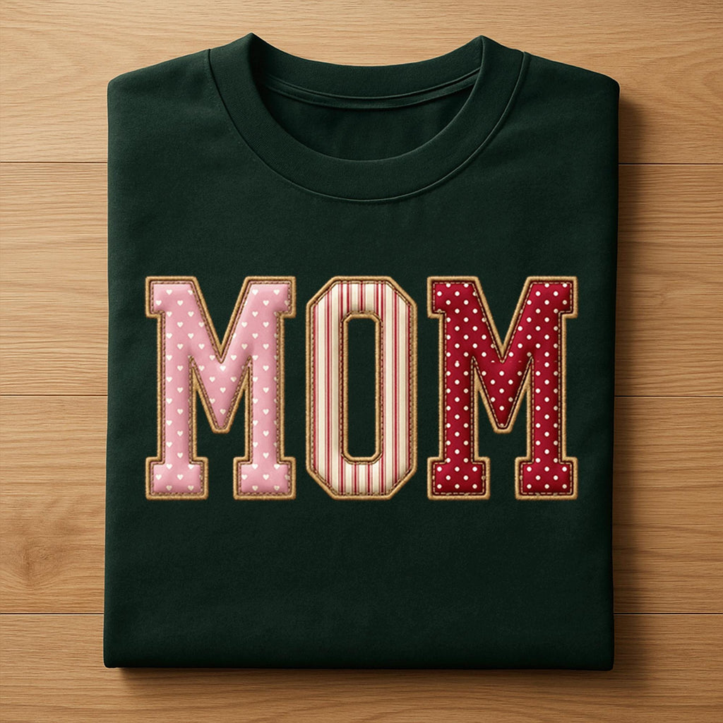 MOM Valentine Shirt – Cute Heart Mom Tee Gift, Gift Mom Valentines Day Sweatshirt, Valentine Mama Hoodie, Gifts Mothers Day