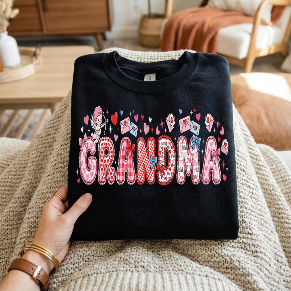 Grandma Valentine Shirt | Valentine Grandma Tee, Gift Grandma Valentines Day Sweatshirt