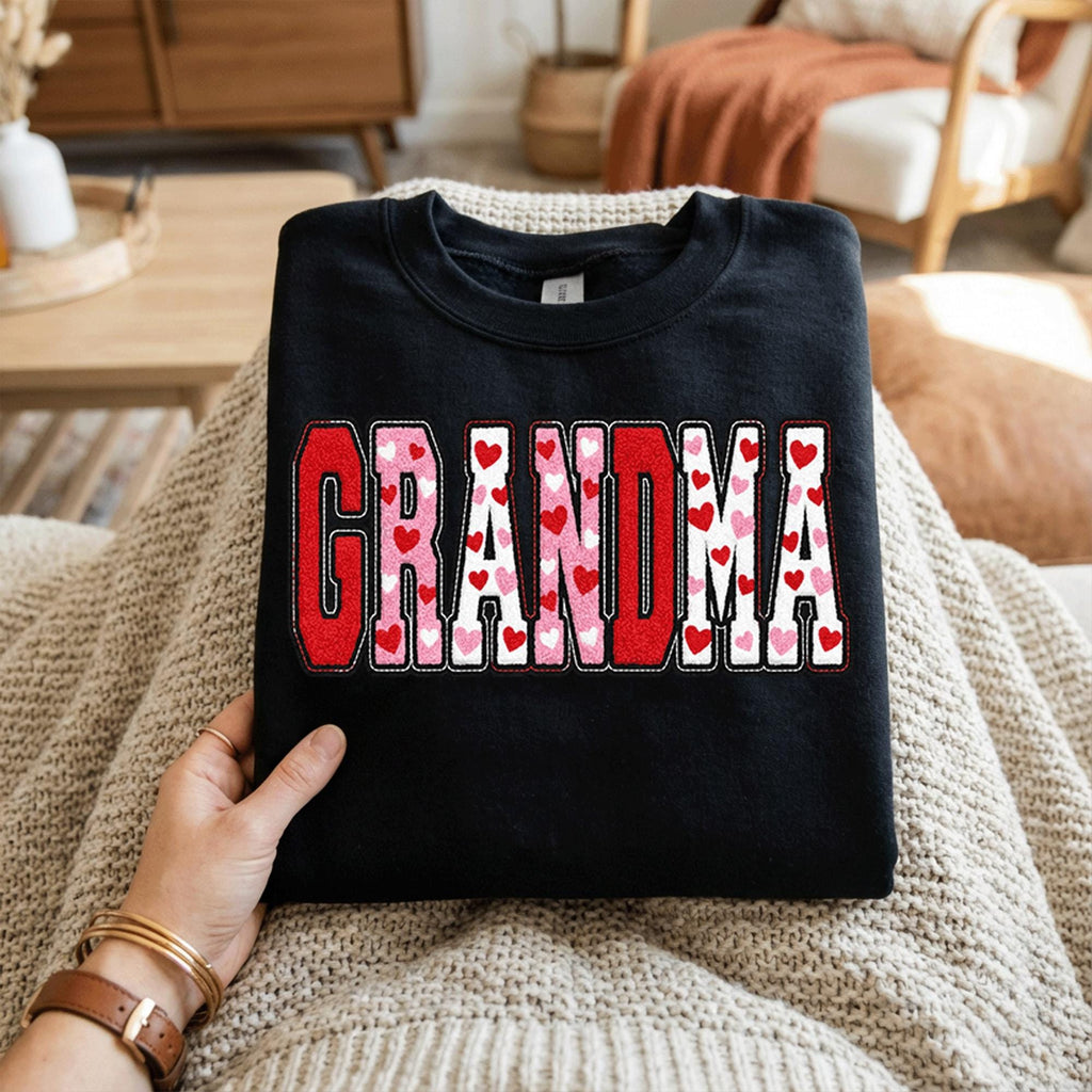 Grandma Valentine Shirt | Cozy Valentine Grandma Tee, Gift Grandma Valentines Day Sweatshirt, Valentine Grandma Hoodie, Gifts Mothers Day