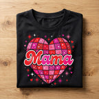 Mama Disco Heart Shirt – Retro Valentine Mama Tee, Gift Mama Valentines Day Sweatshirt, Valentine Mama Hoodie, Gifts Mothers Day