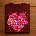 Mama Disco Heart Shirt – Retro Valentine Mama Tee, Gift Mama Valentines Day Sweatshirt