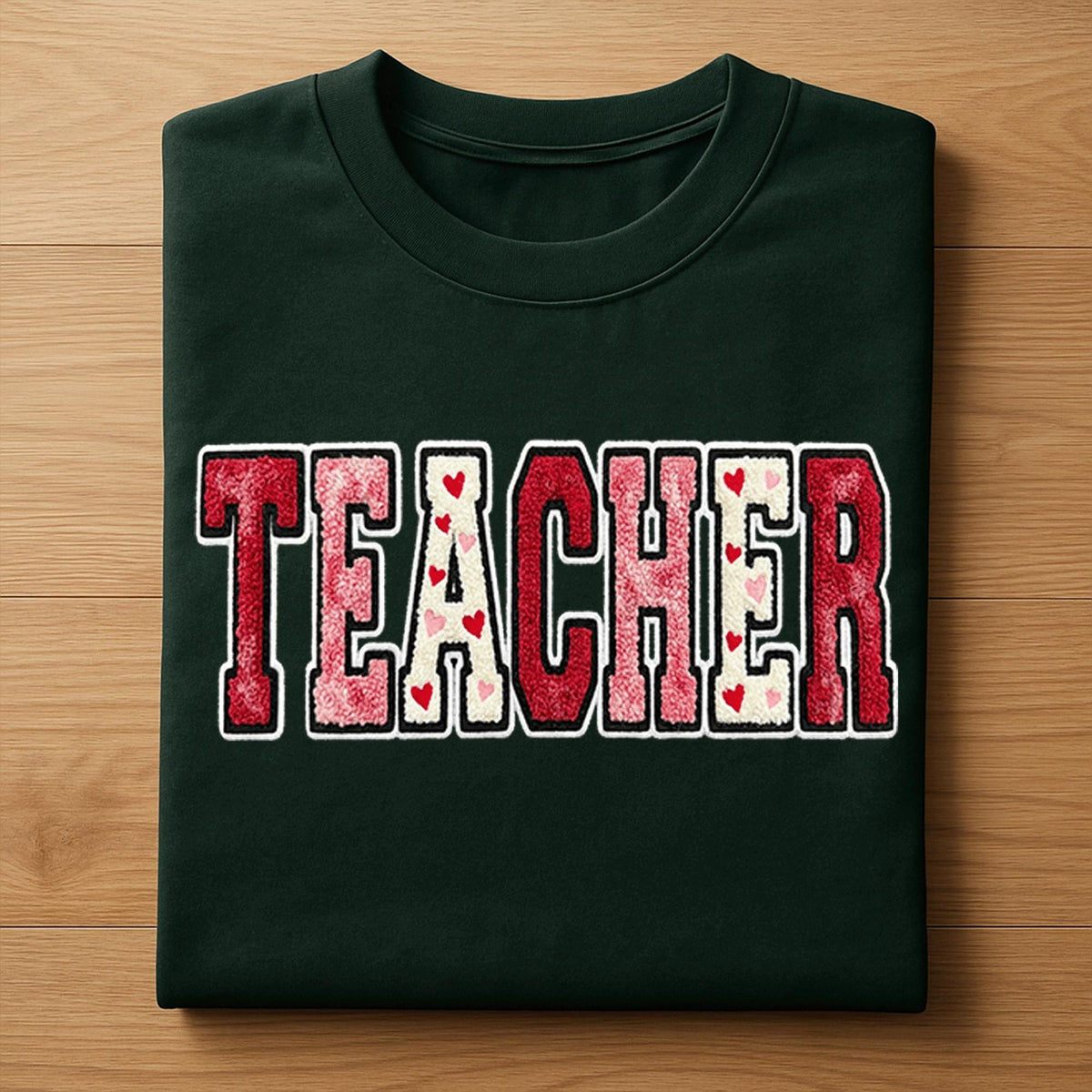TEACHER Heart Shirt – Valentine Teacher Appreciation Tee, Gift Teacher Valentines Day Sweatshirt, Valentine Teacher Hoodie