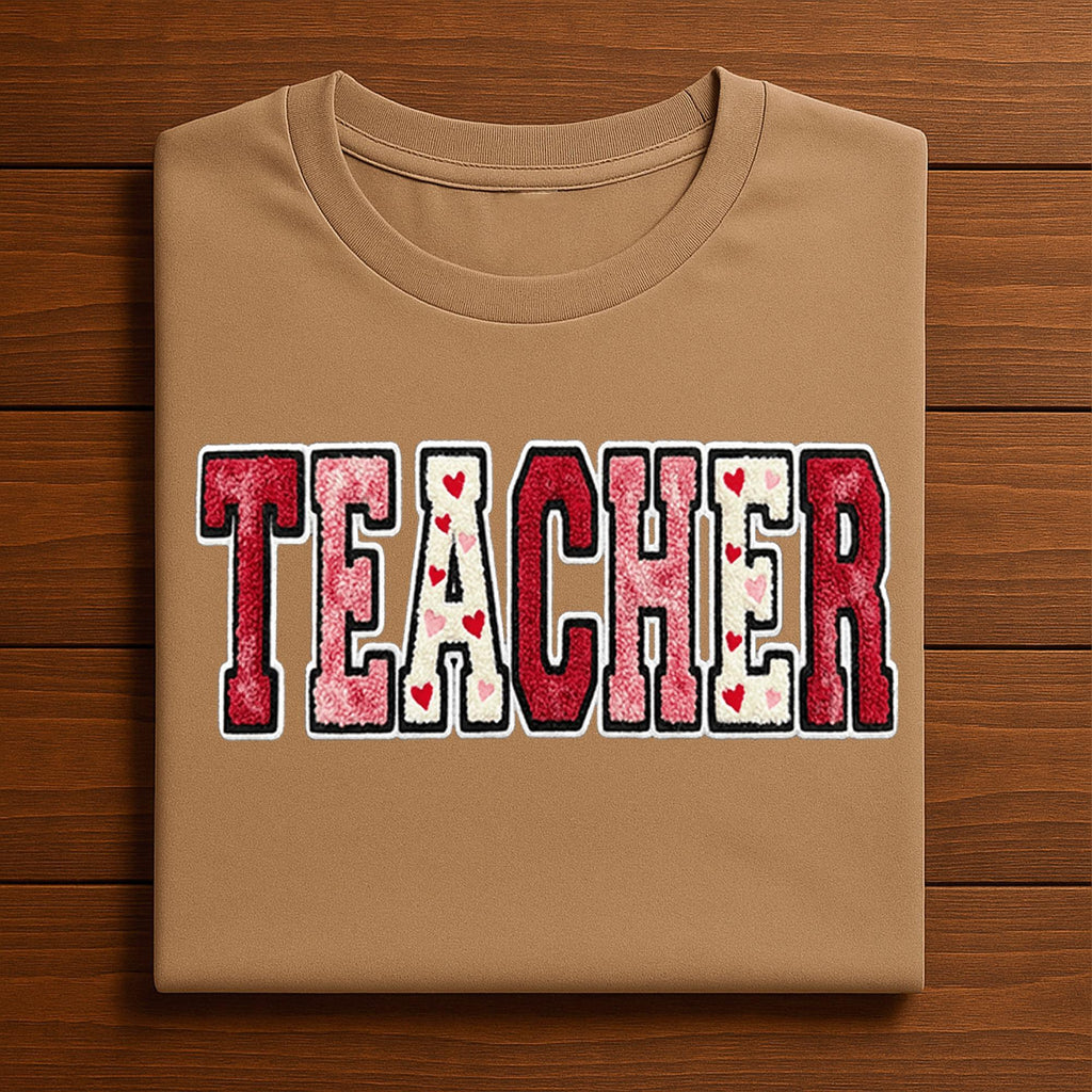 TEACHER Heart Shirt – Valentine Teacher Appreciation Tee, Gift Teacher Valentines Day Sweatshirt, Valentine Teacher Hoodie