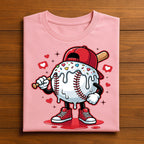 Dripping Baseball Drip Valentine Shirt Youth Boy Men | Kids Baseball Valentine Tee, Baseball Valentines Day Sweatshirt, Valentine Baseball