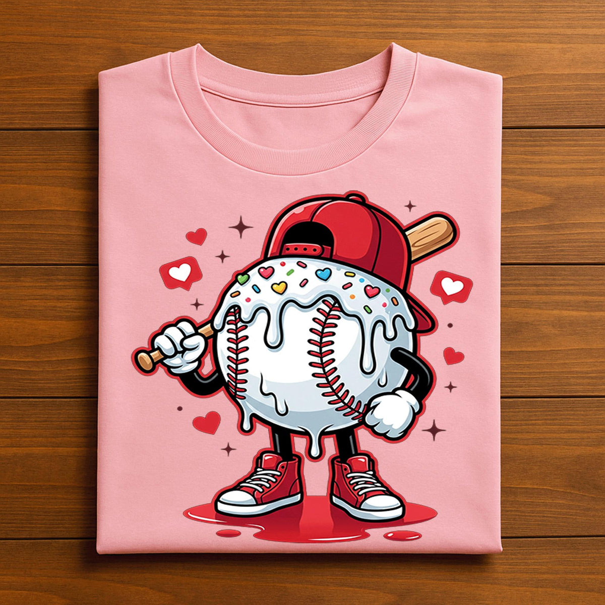Dripping Baseball Drip Valentine Shirt Youth Boy Men | Kids Baseball Valentine Tee, Baseball Valentines Day Sweatshirt, Valentine Baseball