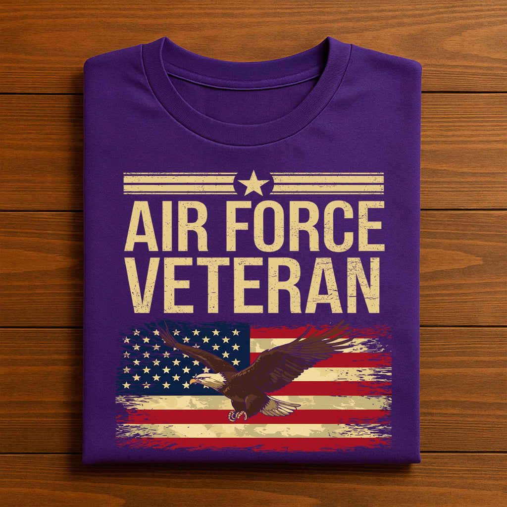 Air Force Veteran Shirt – Proud Military Service Tee for Veterans, Gifts & Everyday Patriotic Wear, Veteran Of The United States Sweatshirt