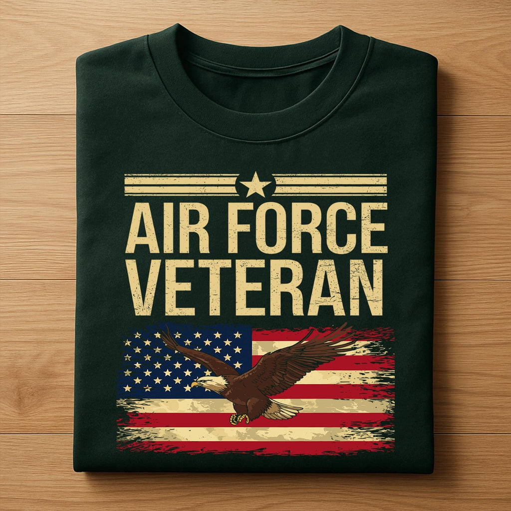 Air Force Veteran Shirt – Proud Military Service Tee for Veterans, Gifts & Everyday Patriotic Wear, Veteran Of The United States Sweatshirt