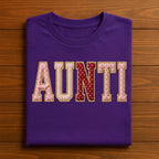 Aunti Valentine Shirt | Cute Patch Letter Family Love Tee, Aunt Love Family Hearts Aunti Valentines Day Sweatshirt, Gift Aunti Hoodie