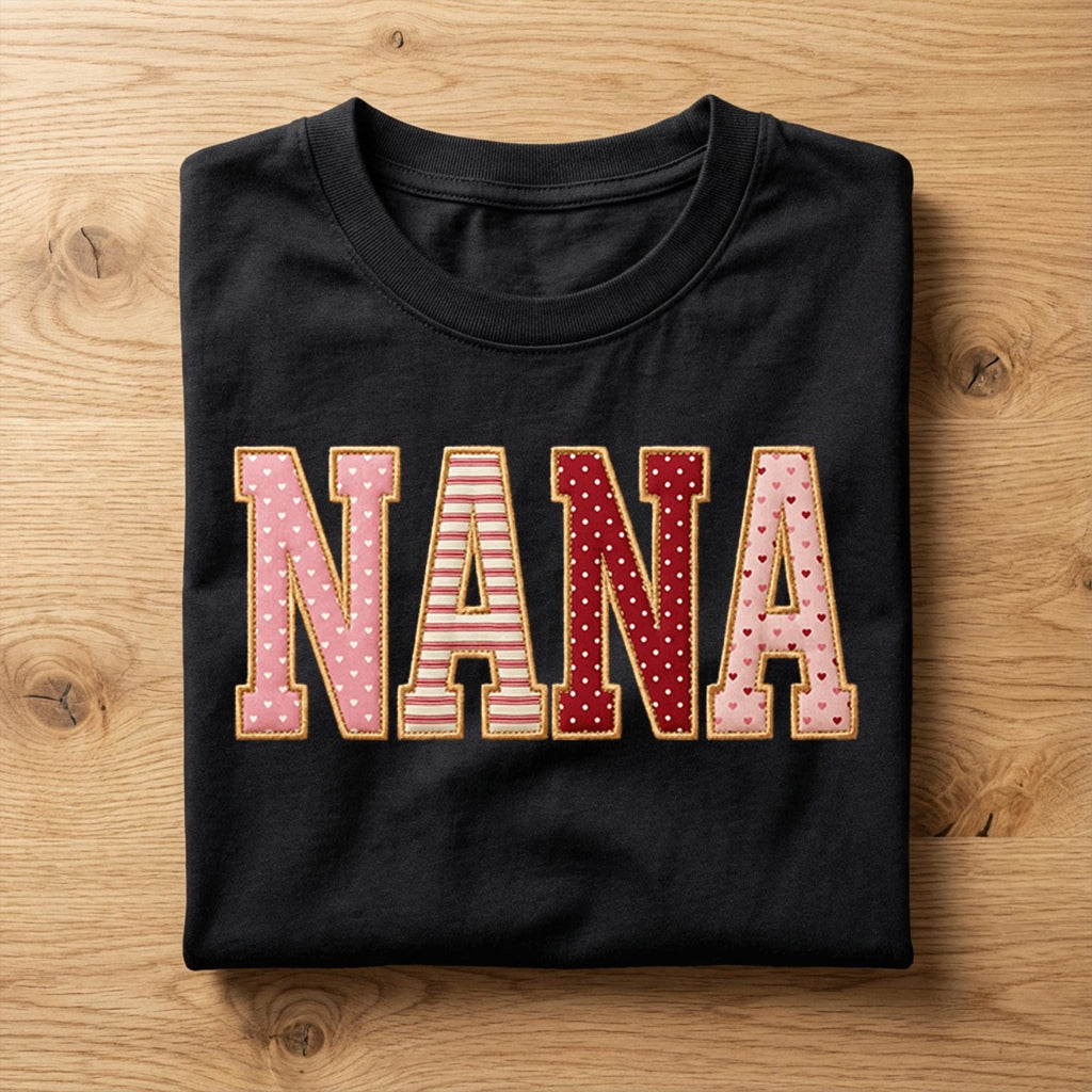 Nana Valentine Shirt | Cupid Heart Nana Love Tee, Family Hearts Nana Grandma Valentines Day Sweatshirt